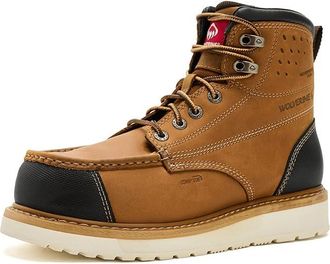 Wolverine Loader II Hypr WP CM 6in Mens Work Boots Wheat : 11.5 3E - Extra Wide, Leather