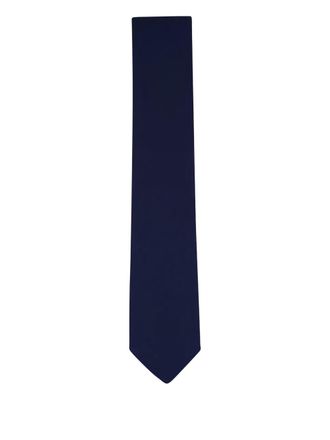 Canali Boucl&eacute; stropdas - Blauw