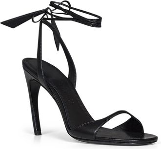 The Attico Womens Sandals Ora Black Nappa Leather Calf
