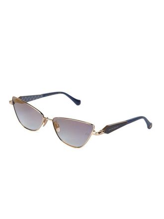 Ana Hickmann AH3347 Metal Frame Sunglasses - Gold