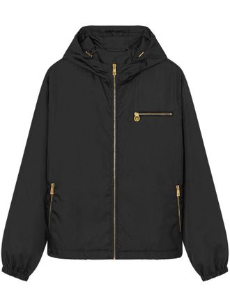 Versace zip-up windbreaker - men - Polyamide - 50 - Black