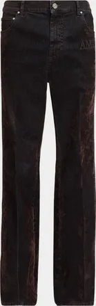 Amiri Men & apos;s Flock MA Fit Five-Pocket Pants