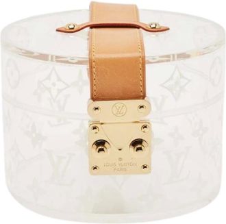 Louis Vuitton Pre-owned Mini Bags, female, White, Size: ONE SIZE Pre-owned Canvas Clutch