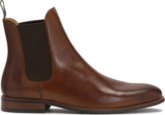 Kazar Klassieke bruine herenslippers - Heren - Chelseaboots - Bruin - 40 EU - Leer - Schoenen