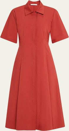 Vince Short-Sleeve Midi Shirtdress
