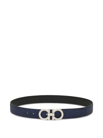 Ferragamo Blue Cut To Size Buckle Belt
