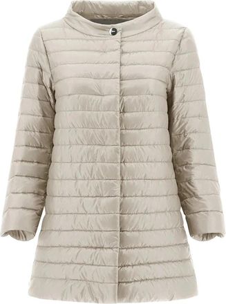 Herno Piumino - Dames - Dons jassen - Beige - XS - Leer - Jassen