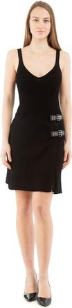 Moschino Zwarte Viscose Casual Jurk