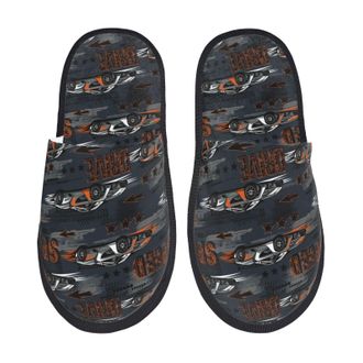 Generic Women Men House Slippers Cool Sports Car Print House Slippers Lightweight Casual Home Shoes, For Hotel, Travel, Indoor Outdoor, L