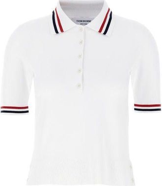 Thom Browne Stitched Short Sleeve Polo