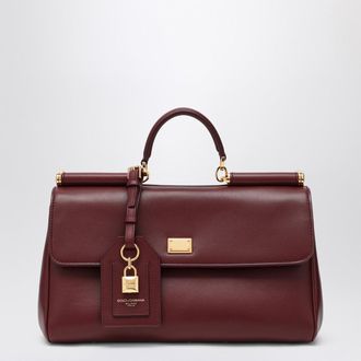 Dolce & Gabbana Dolce&Gabbana My Sicily Handbag In Burgundy Leather