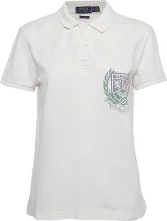 Polo Ralph Lauren logo-print polo top - Neutrals