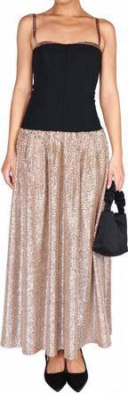 Show me your Mumu Hepburn Midi Dress In Silver Confetti