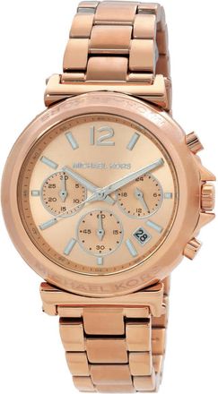 Michael Kors Maren Chronograph Quartz Rose Gold Dial Ladies Watch MK7494