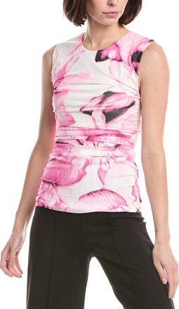Kenneth Cole Floral Side Ruched Top