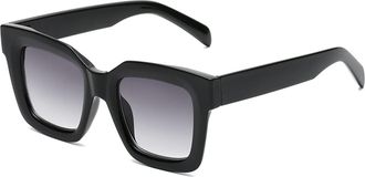 Generic Square Frame Women Driving Sunglasses Commuter Men Sports Sun Glasses(Black)