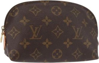Louis Vuitton Pre-owned Clutches, female, Brown, Size: ONE SIZE Pre-owned Canvas pouches
