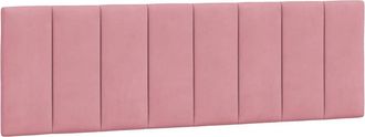 vidaXL Cabecero De Cama Acolchado Hanko Terciopelo Rosa 160 Cm Vidaxl