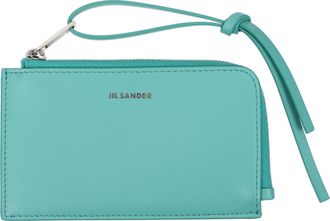 Jil Sander Herrens Gr&uuml;n/T&uuml;rkises Lederportemonnaie