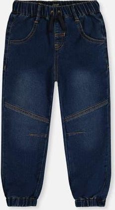 Deux par Deux French Terry Denim Relaxed Jogger Pants in Navy Blue Denim at Nordstrom, Size 24M