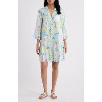 Lilly Pulitzer Rayanna Floral Print Tunic Dress in Multi Lilly Garden at Nordstrom, Size 10