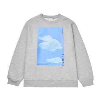 Munthe Sweatshirt - Dames - Sweatshirts - Grijs - S - Katoen - Hoodies & sweatvesten