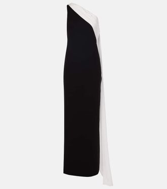 Roland Mouret Scarf-detail one-shoulder gown