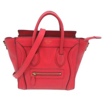 Celine Pre-owned Handbags, female, Red, Size: ONE SIZE Pre-owned Vintage Handbag