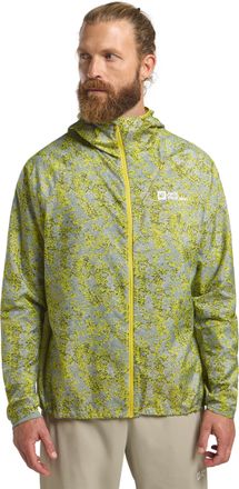Jack Wolfskin Funktionsjacke JACK WOLFSKIN PRELIGHT WIND JKT M, Herren, Gr. XL (54/56), beige (sandblasted, chartreuse), Obermaterial: 100% Polyester, Jacken Funkti