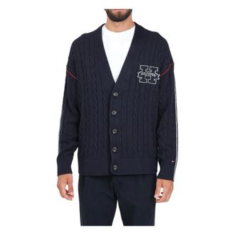 Tommy Hilfiger Heren, Truien, Blauw, Maat: L Katoen