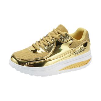 Generic Women Trainers Vegan Suede Chunky Trainers Fashionable and Comfortable for Casual Outfits with Memory Foam Insole and Flexible Rubber Womens Sport and