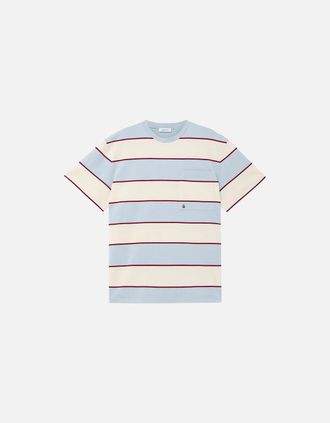 Alexander McQueen Alexander Mcqueen Mens Stripe T-shirt Cream - Size: 38