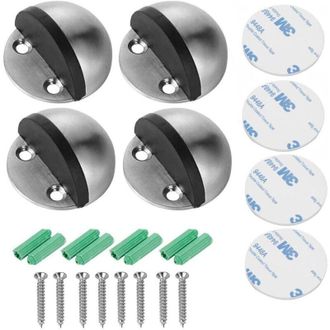 OEM Tope De Puerta De 4 Piezas Con Tornillos De Montaje Y Cinta Adhesiva 3m, Montaje En Suelo En Forma De Media Luna, Tope De Puerta - Crezuo