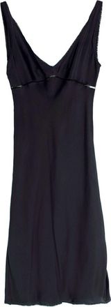 Prada Black Silk Slip Dress Size S