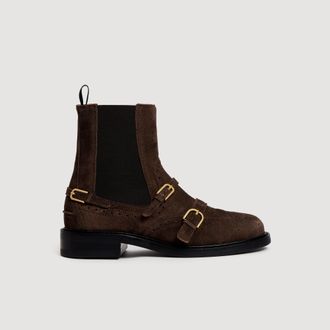 Sandro Chelsea-Boots mit Schnallen