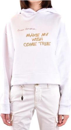 Giada Benincasa Hoodie - Dames - Hoodies - Wit - M - Hoodies & sweatvesten