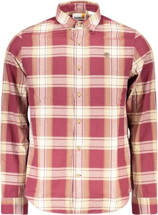 Timberland Cotton Shirt - Heren - Casual Overhemden - Veelkleurig - M - Katoen - Overhemden