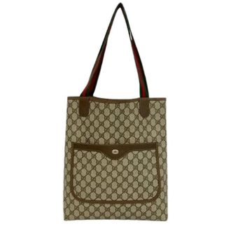 Gucci Pre-owned Tote Bags, female, Brown, Size: ONE SIZE Pre-owned GG Leather Tote Bag