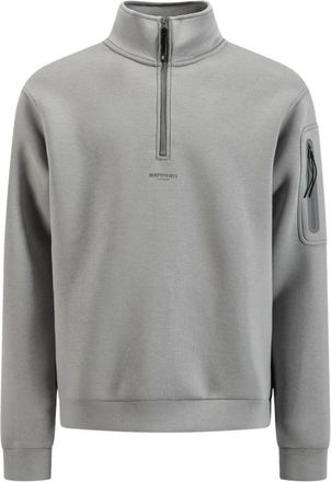 Murphy & Nye Scrupper Quarter-zip Sweatshirt - Heren - Vesten met rits - Grijs - S - Polyester - Hoodies & sweatvesten
