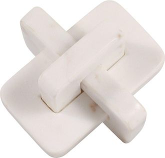 Sagebrook Home Marble 5In Geometric Orb