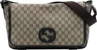 Gucci Pre-owned Cross Body Bags, female, Brown, Size: ONE SIZE Pre-owned Vintage Monogram Crossbody Bag