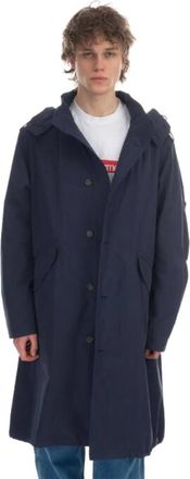 A.P.C. Parka Antonny - Heren - Mantel - Blauw - XL - Katoen - Jassen