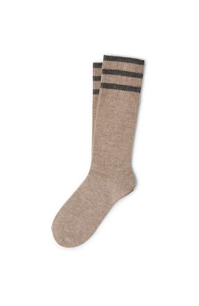 Brunello Cucinelli Sparkling knit socks in Beige at Nordstrom, Size Xx-Large Eu