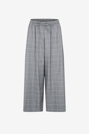 Max Mara Weite gerade Hose mit Karomuster Luigi