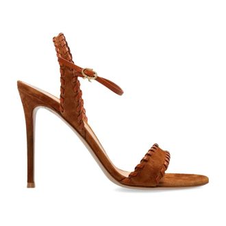 Gianvito Rossi High Heel Sandals, female, Brown, Size: 8 1/2 US Suede Heeled Sandals