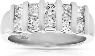 Vir Jewels 3/4 cttw Diamond Wedding Band Platinum
