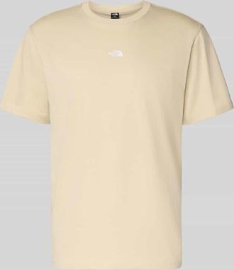 The North Face T-Shirt mit Logo-Stitching in Offwhite, Gr&ouml;&szlig;e XXL