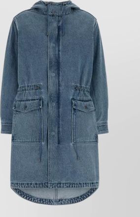Michael Kors denim parka coat