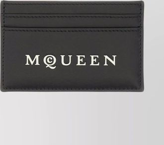 Alexander McQueen leather card holder