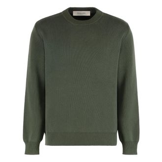Golden Goose Round-neck Knitwear, male, Green, Size: L Round-neck sweater